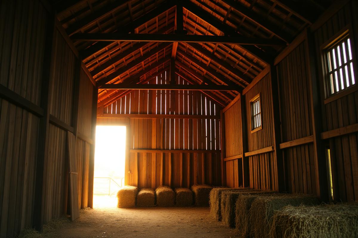 The honey house, converted from an old tack room.